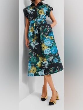chinese dress ladies Black Multi Circle Mercedes Maxi Skirt